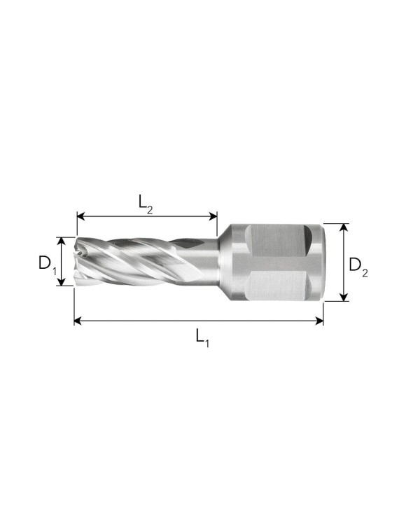 FI 12 x 30 mm Frez Trepanacyjny HSS