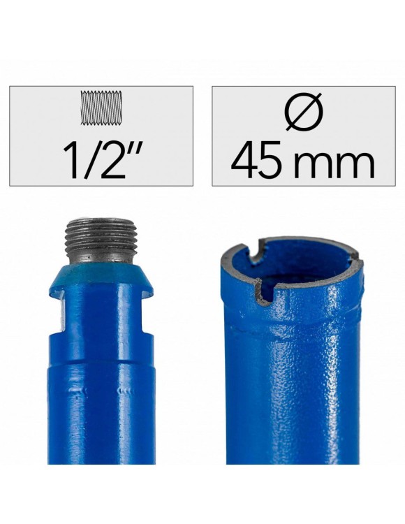Fi 45 x 450 mm Wiertło Diamentowe 1/2"