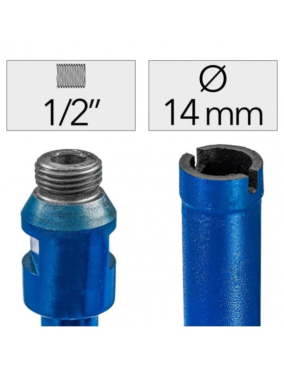 Fi 14 x 450 mm Wiertło Diamentowe 1/2"