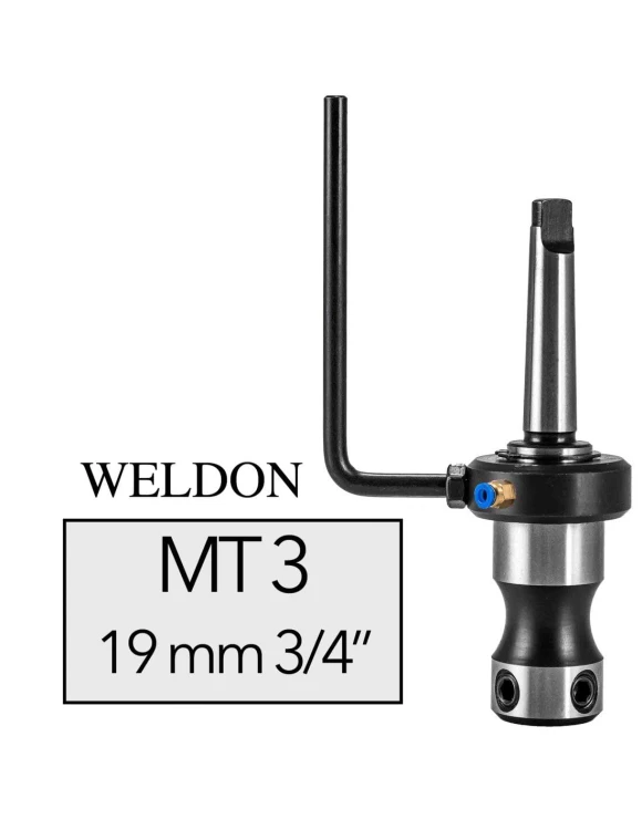 MK3 Uchwyt Wiertarski Weldon 19 mm z Chłodzeniem