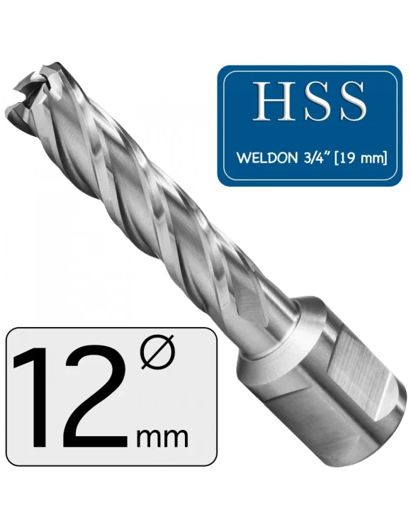 FI 12 x 55 mm Frez Trepanacyjny HSS