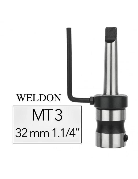 MK3 Uchwyt Wiertarski na Frezy Weldon 32 mm z chłodzeniem